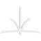 Ekena Millwork Davenport Architectural Grade PVC Gable Bracket, 96"W x 64"H x 4"D x 4"F, 16/12 Pitch GBP096X64X0404DAV00 - alternate 3